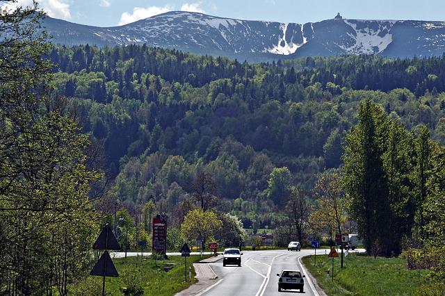 pohled na Krkonoše